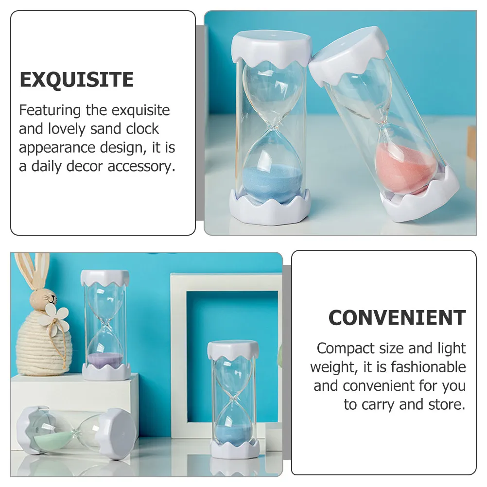 30 Minute Sand Clock Hourglass Ornament Desktop Decor for Home Office Restaurant Time Management Educational Timer Sand