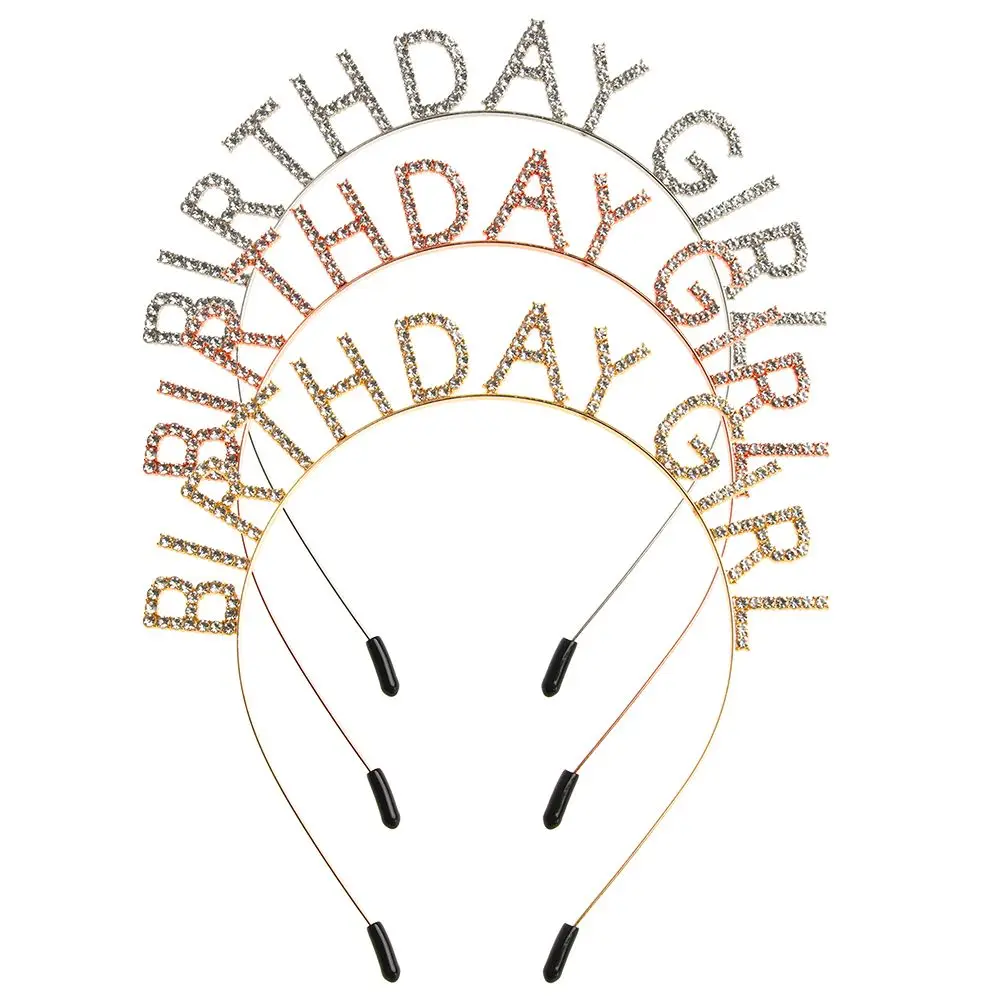 

Fashion Metal Alloy Women Hair Hoop Birthday Girl Headband Birthday Party Tiara Princess Crown