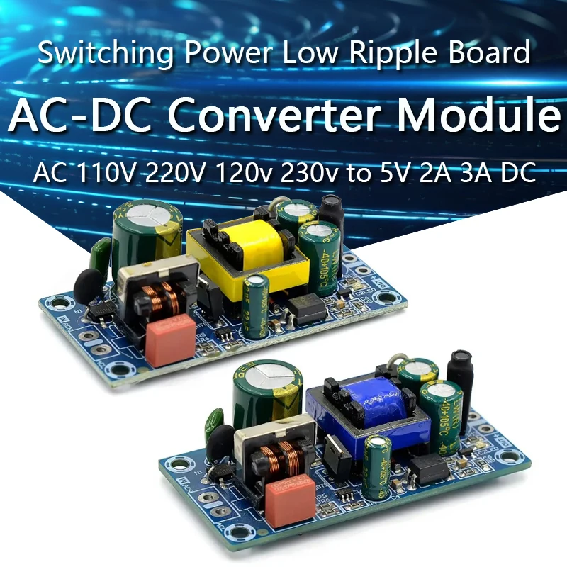 

1-10PCS 10W AC-DC Converter module AC 110V 220V 120v 230v to 5V 2A 3A DC Switching Power Supply Low ripple power board