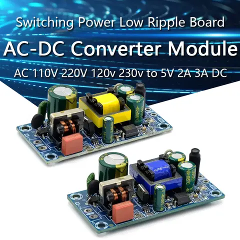 1-10PCS 10W AC-DC Converter module AC 110V 220V 120v 230v to 5V 2A 3A DC Switching Power Supply Low ripple power board