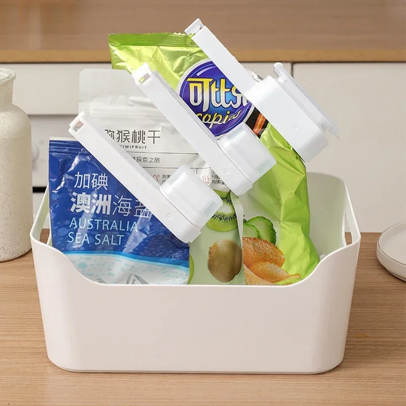 Food Sealing bag Clips With Lid Sealed Discharge Mouth Preservation Tea Snack Dry Moisture Proof Bag sealing clip for food