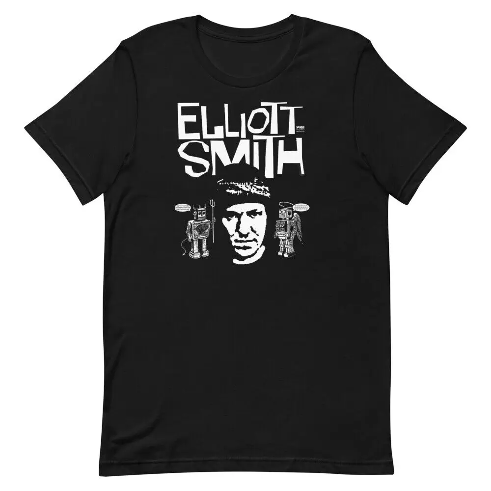 

ELLIOTT SMITH Черная футболка унисекс с короткими рукавами