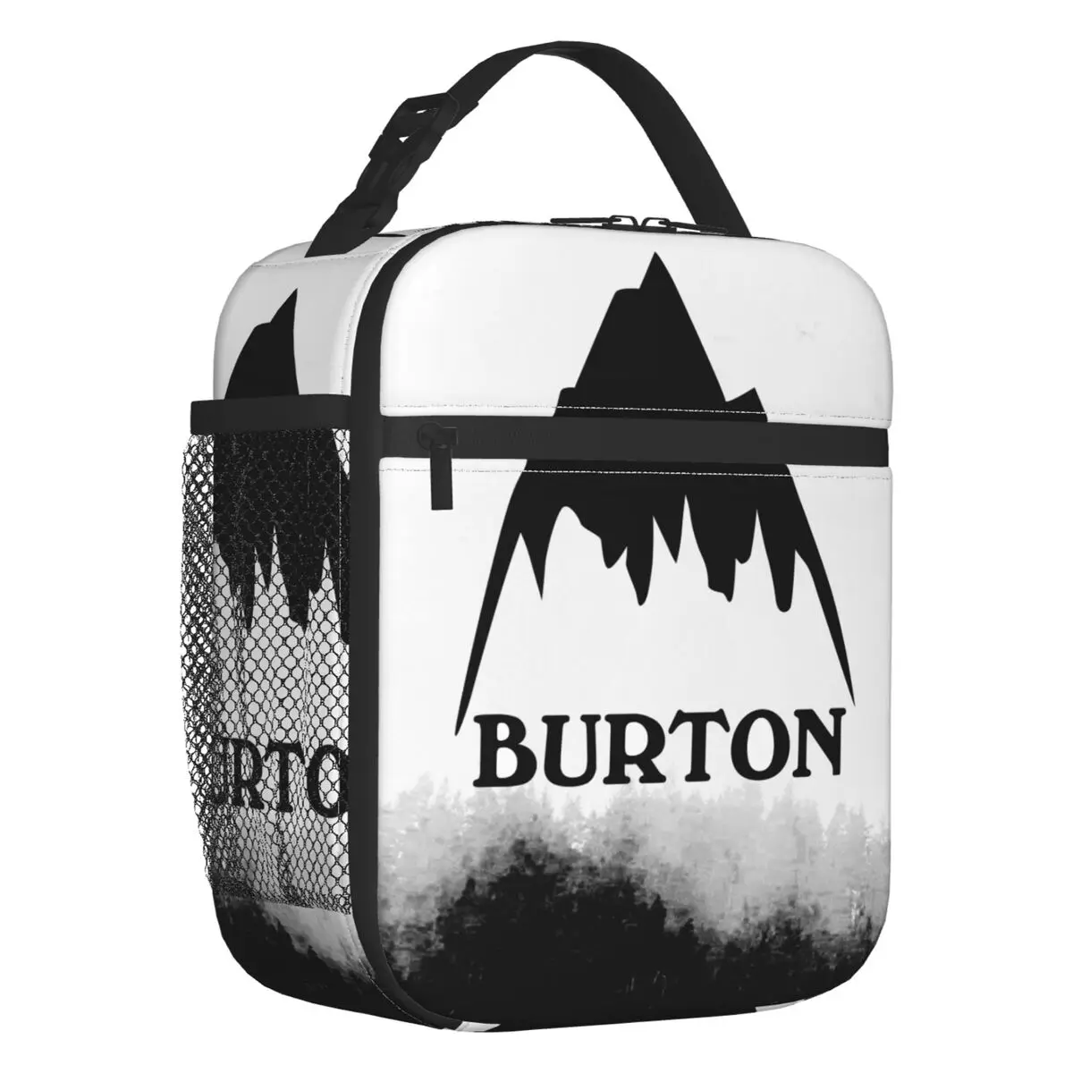 

Custom B-Burtons Fashion Logo Custom Portable Lunch Boxes Sportive Pattern Cooler Thermal Food Insulated Lunch Bag Kids School
