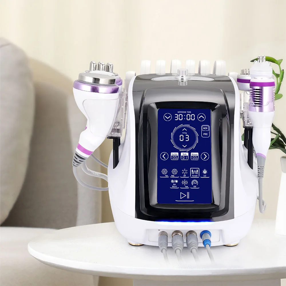 

Многофункциональный аппарат для коррекции фигуры 9 в 1: микротоки, фотонная терапия, кавитация 40K, RF и вакуумный массаж