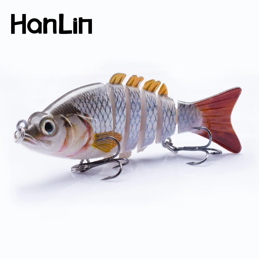 Hanlin 85mm Artificial Fishing Lure 11g Lifelike Swimbait Slow Sinking Crankbaits Hard Fish Bait Tackle wobbler Fishing Trout