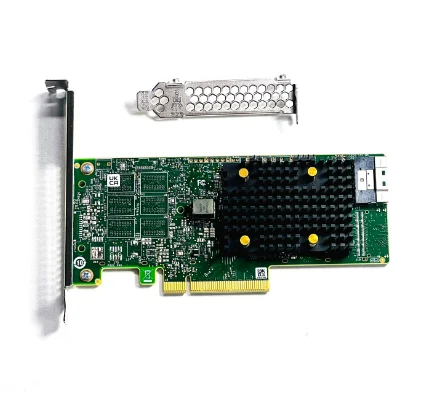 

Подходит для Broadcom 9560-16i 9560-8i 4G 8 портов SAS 12 ГБ полувысота PCIe 4.0 X8 4 ГБ кэш-памяти Raid Card Карта сетевого адаптера