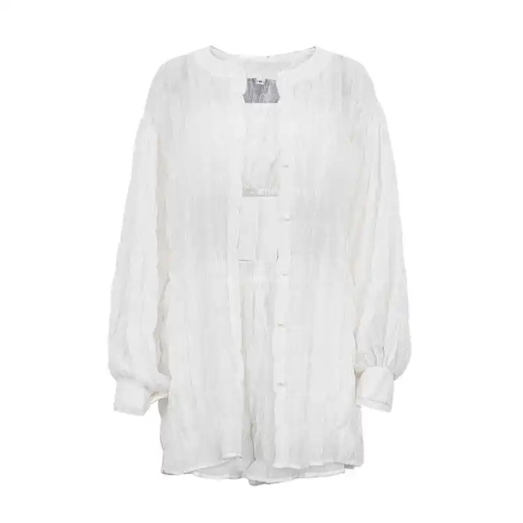 

Комплект футболок с высокой талией, женский повседневный длинный све, белый ирт, свободный топ без рукавов, летняя модная одежда для студентов