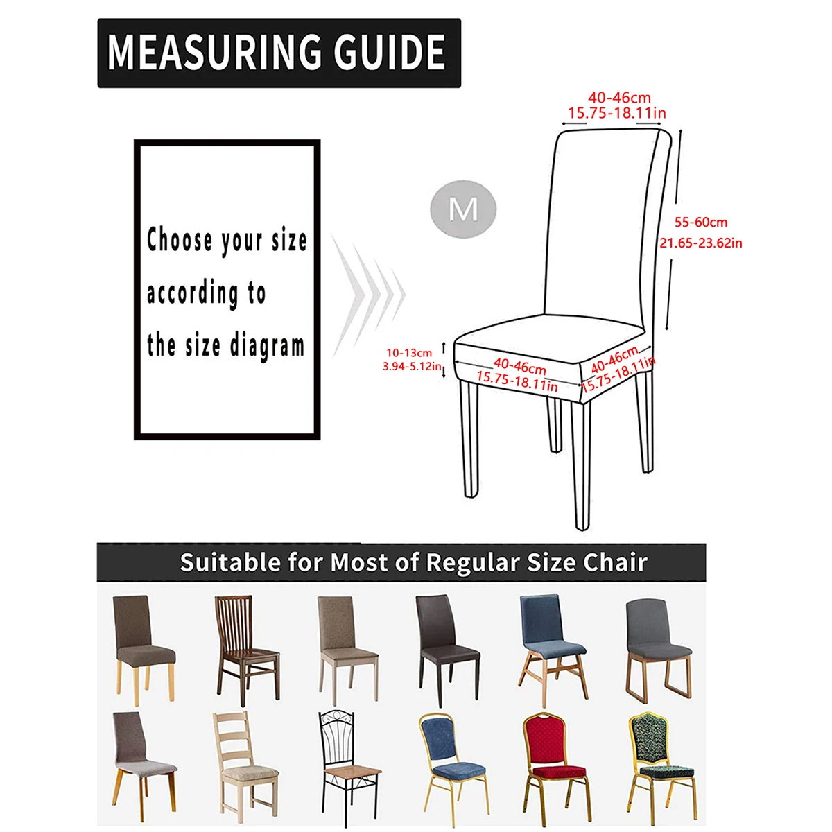 1pc Modern Solid Milk Silk Chair Cover, Elasticity Waterproof (TPU) Chair Covers for Dining Chair, Hotel Chair, Wedding Chair