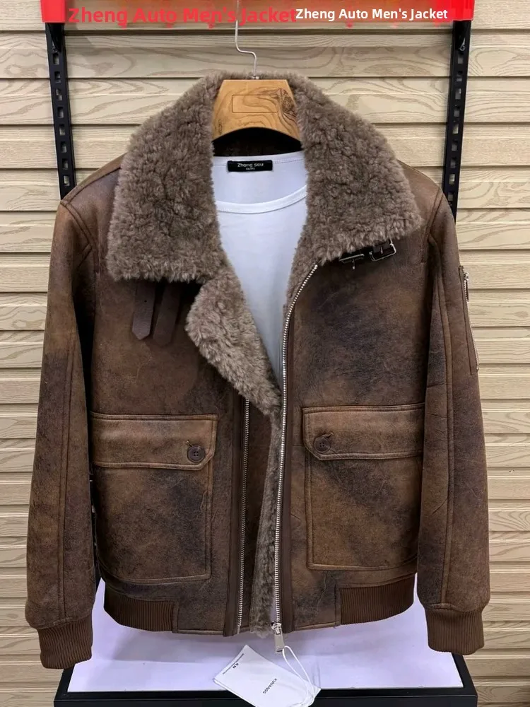 

High Quali Men's Winter Jaet Warm Particle Fce Collar Stand up Versatile High End Personali Stand Fit Long Sve...
