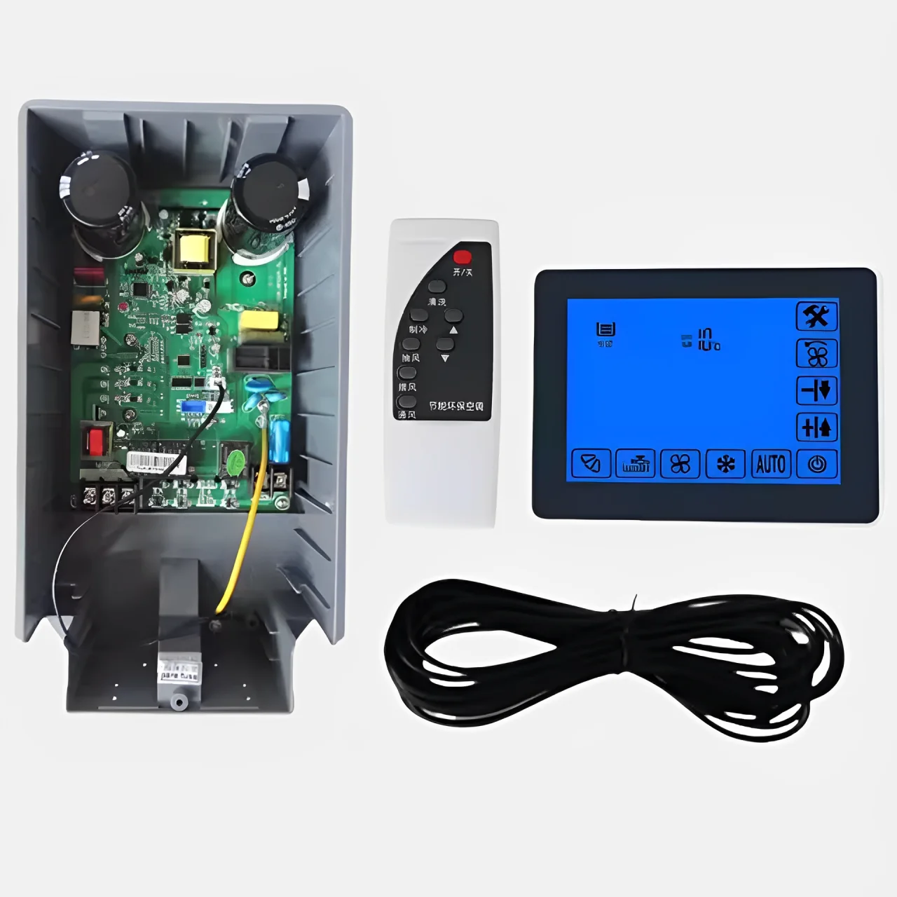 

220V Industrial Evaporative Air Conditioner Controller Unit Inverter LCD Remote Control Industrial Duct Cooler Pump Motor