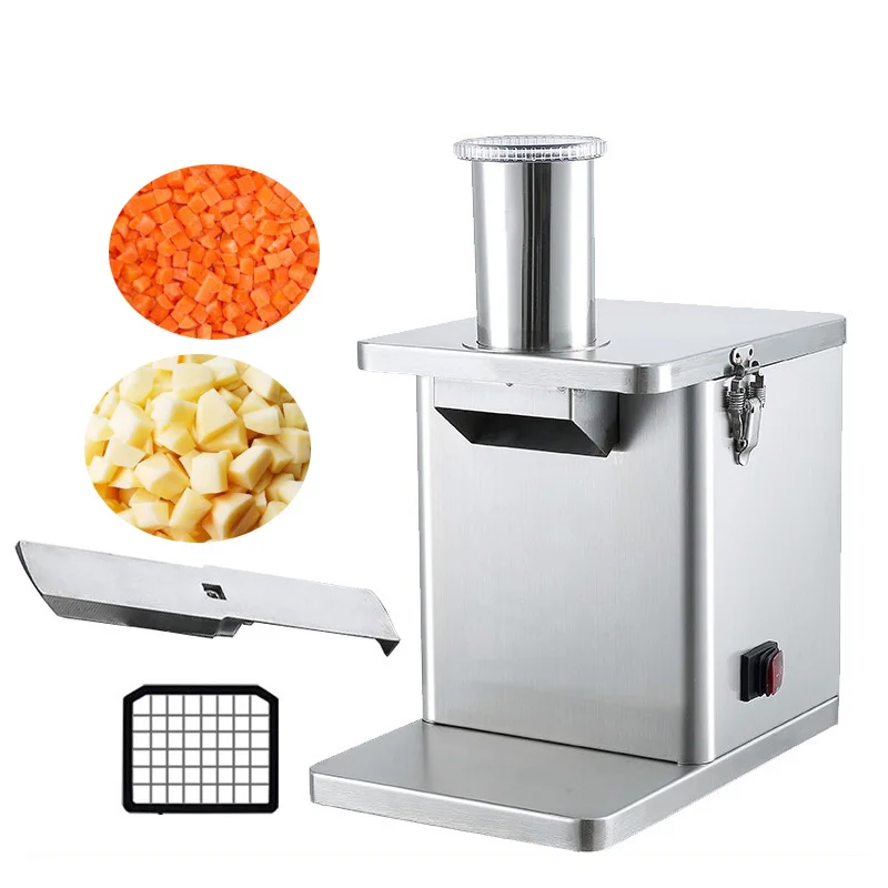 

Electric Carrot Dicing Machine Commercial Vegetables Fruits Cutting Diced Turnips Potatoes Shredded Sliced Machines ﻿