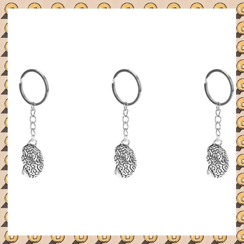 A003 3X llavero cerebral aleación inteligente cerebral IQ llavero Fob cadena medicina humana