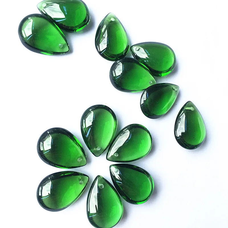 (Free Rings) 10pcs 22mm Lovely Multicolors Smooth Crystal Glass Water Drops Chandelier Pendants Crystal Beads Curtain Accessorie