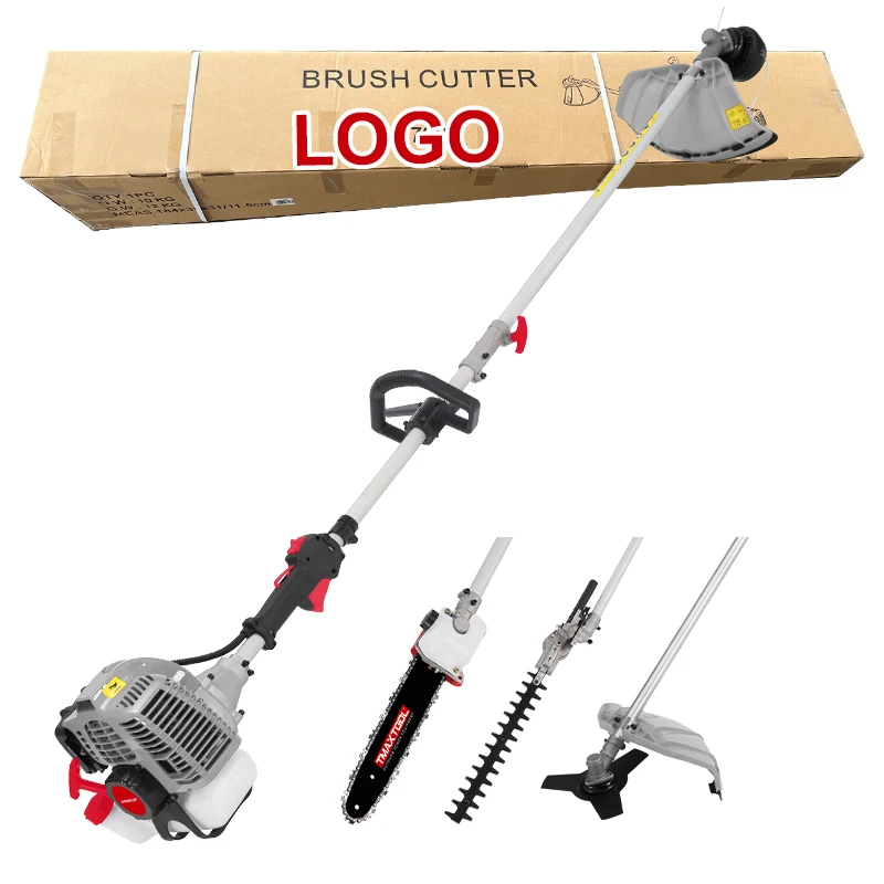 Multi Functional 5 in 1 52cc  Powerful Hedge Trimmer Pole Saw Grass Trimmer Brush Cutter