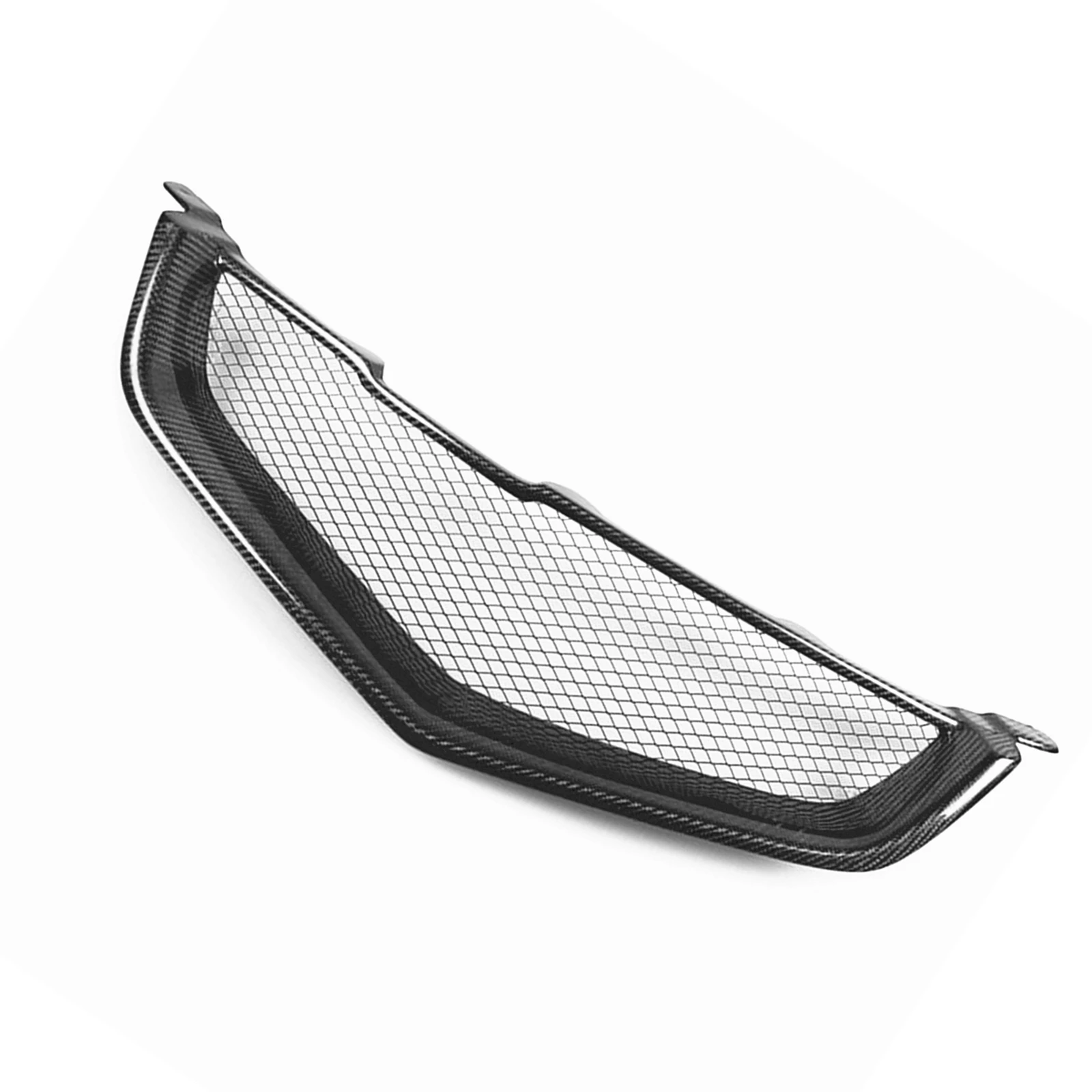 For Honda Accord CL7 Euro R Acura TSX 2003-2005 Front Grille Grill Real Carbon Fiber/Fiberglass Upper Bumper Hood Mesh Grid Kit