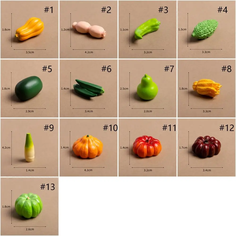 Cute Simulation Vegetables Handicrafts Mini Artificial Vegetables Realistic DIY Decorations Vegetables Model Wedding Party