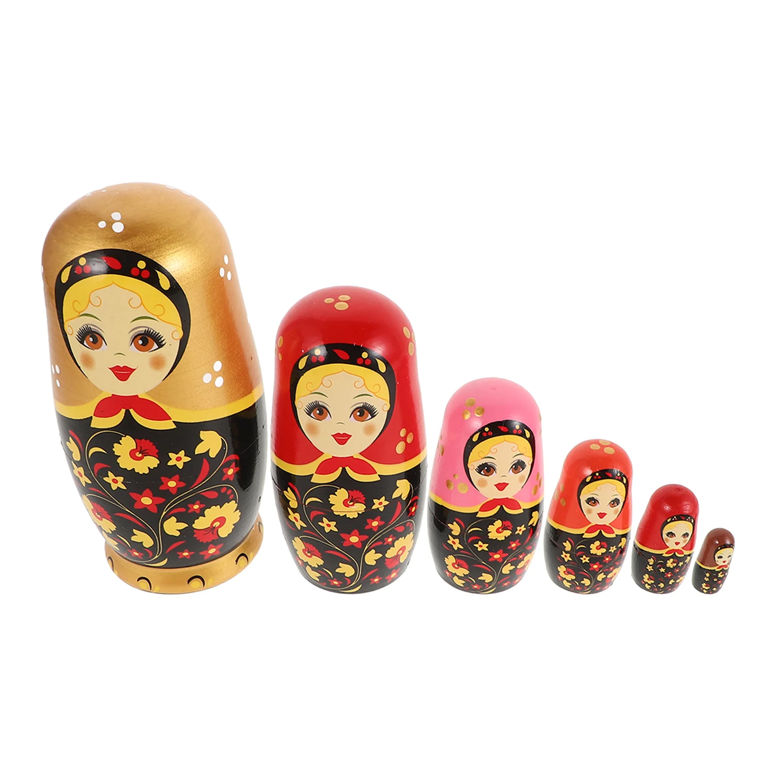 Matryoshka Toys Kids Animals Dolls Nesting for Children Russian Wooden Christmas Decorations