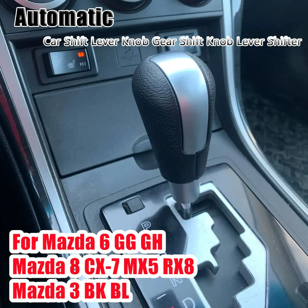 Gear Shift Knob Comfortable Touch Feeling Gearstick Head Replacement for Mazda 6 GG GH Mazda 8 CX-7 MX5 RX8 Mazda 3 BK BL