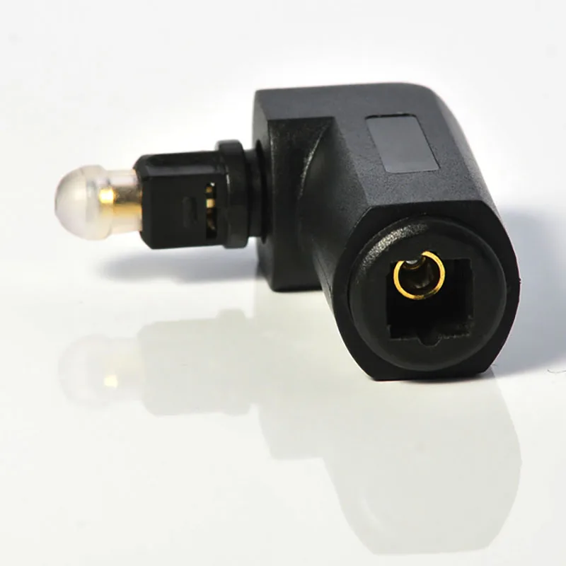 1/5/10PCS Digital Cables Audio Video Cables Digital Optical 90 Degree Audio Cable Adapter Male to Female Right Angle Toslink