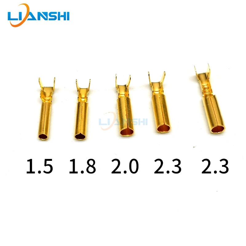 Single-hole spring plug 1.5/1.8/2.0/2.3 single-tube spring plug terminal/pinhole socket terminal cold-pressed wiring