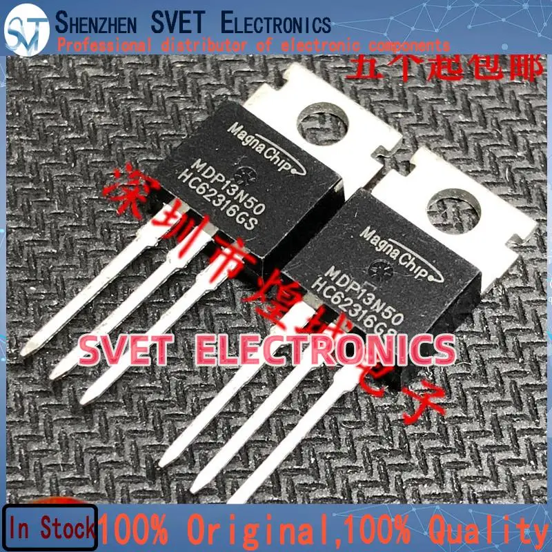 10PCS-50PCS  MDP13N50  MOS TO-220 500V 13A  Original In Stock Fast shipping