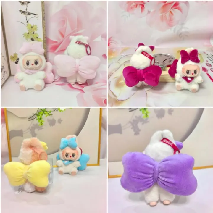 

15CM 10CM Labubu I II III Doll Clothes Bow Cotton Doll Plush Toy Outfit