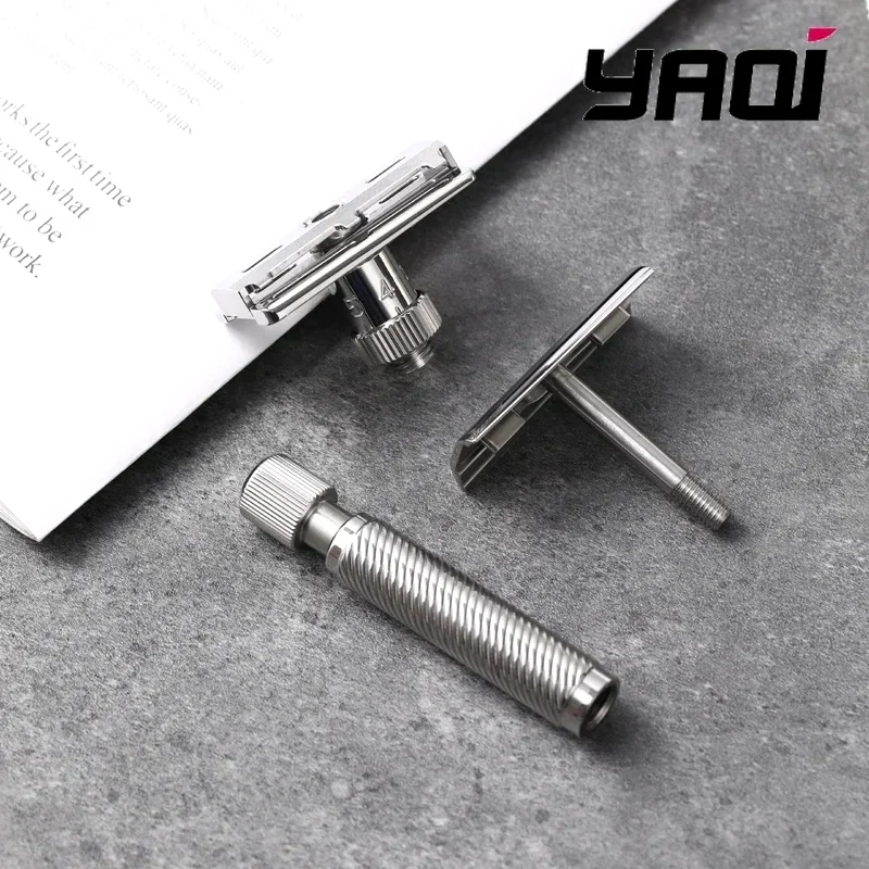 Yaqi Ultima Safety Razor Beard Shaver Slant Head Adjustable Stainless Steel Slope Mens Collectibles Gift For Boyfriend 2026