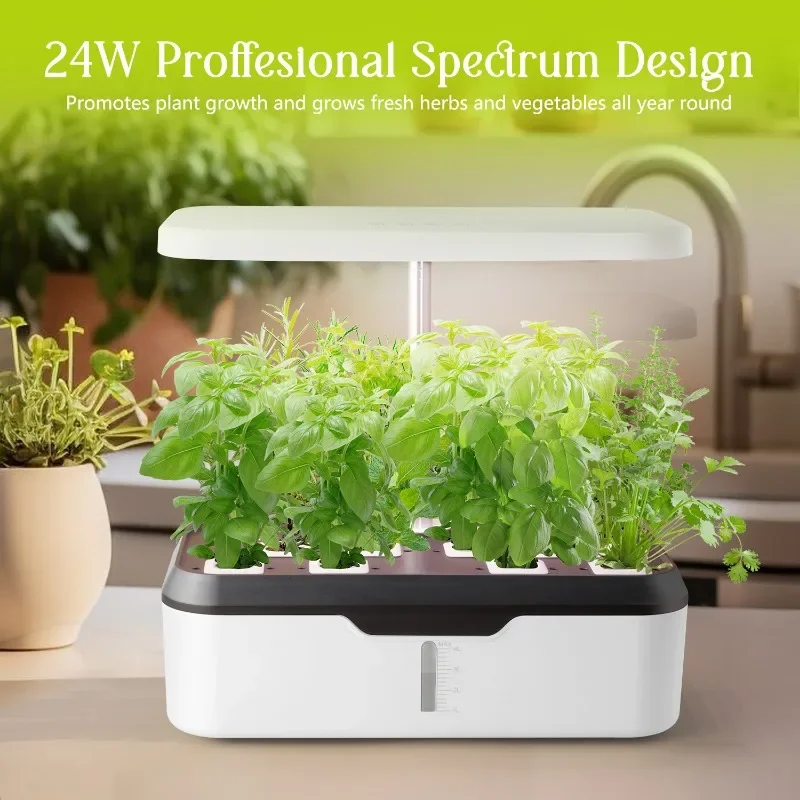 Growing system hydroponics flowerpot grow system Horticulture Grow Light  kit water pump