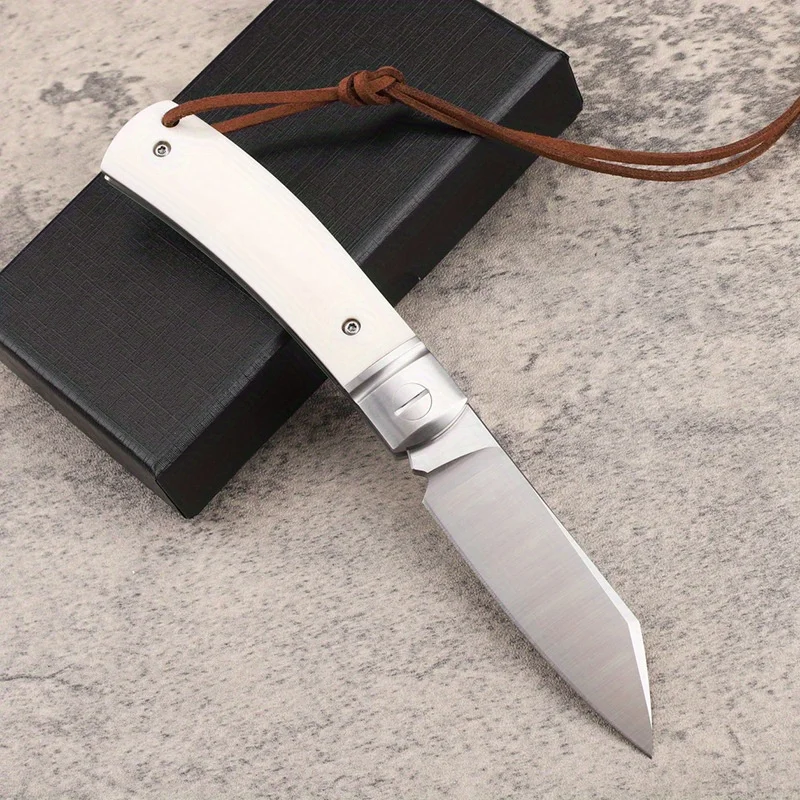 

Складной карманный инструмент из стали D2 с рукояткой из бычьей кости, портативное снаряжение EDC для кемпинга и активного отдыха, идеальный подарок