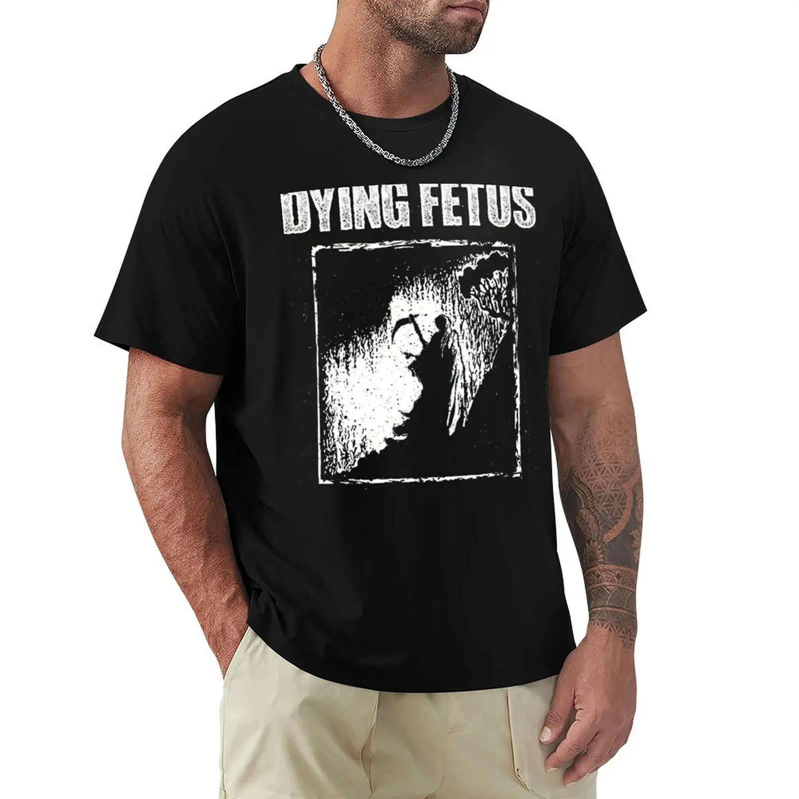 Dying Fetus Reaper T-Shirt Gym Exercise Short Sleeve T-Shirt