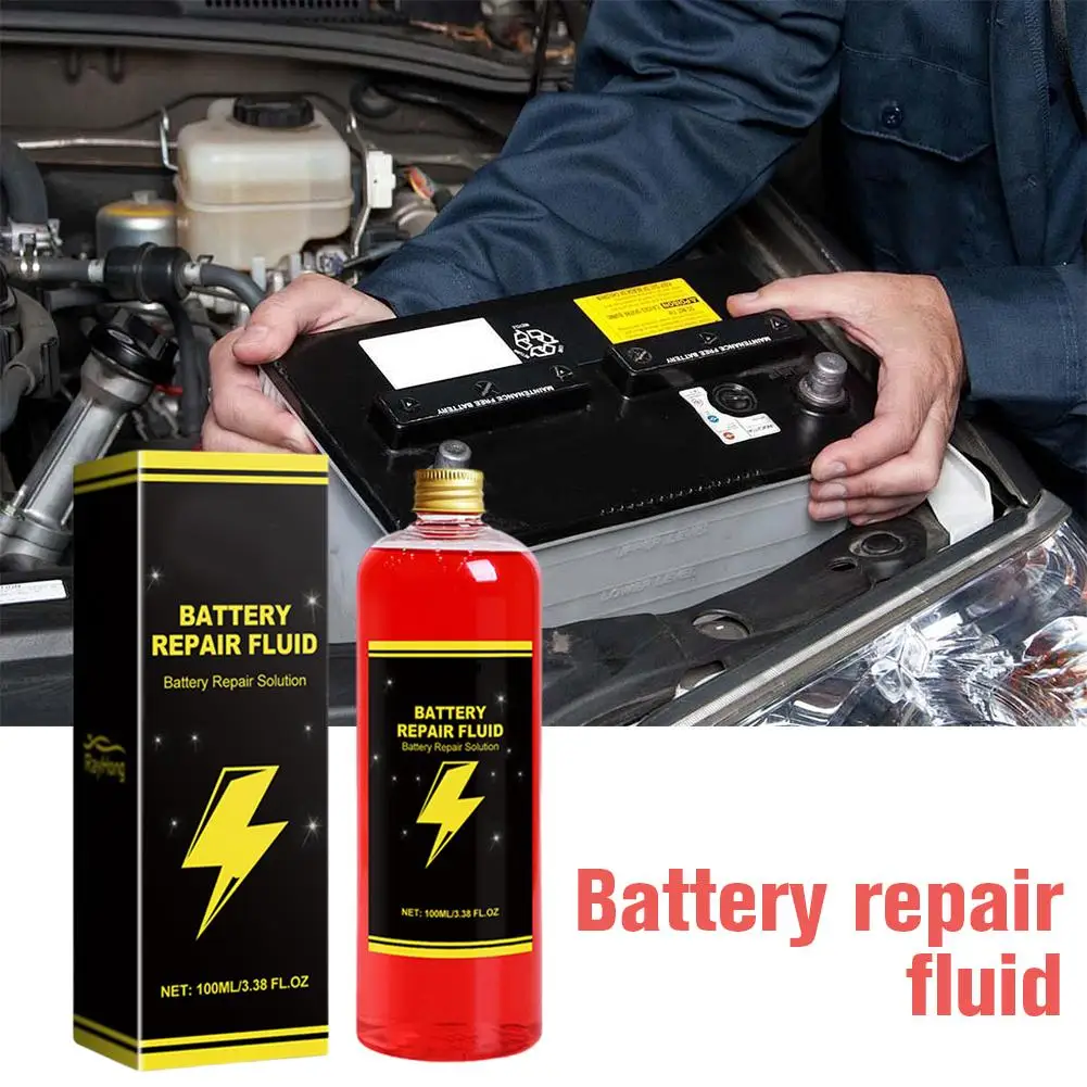 100ml Battery Renewal Solution Refill Fluid Safe Effective Heavy-Duty Repair And Restore Refill Fluid For Car Safe Repair