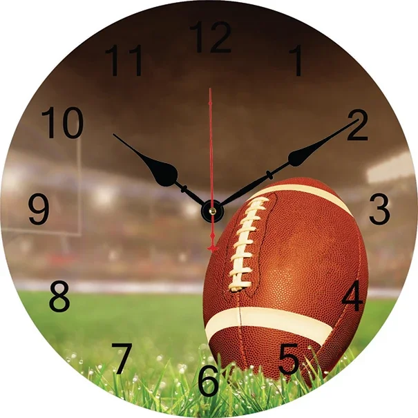 Rugby Wall Clock Modern Design Living Room Bedroom Office Decoration Kitchen Clock Art Wall Watch Home Decor