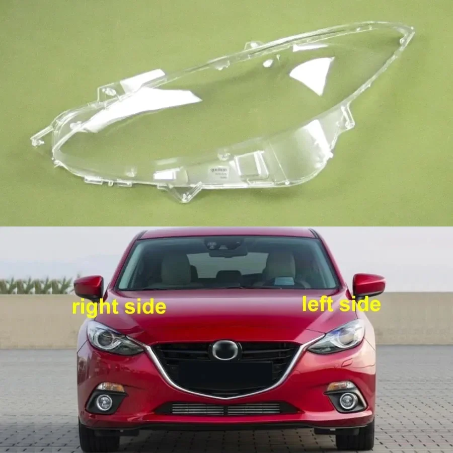 

For Mazda 3 Axela 2014 2015 2016 Xenon Car Accessories Headlight Shell Headlamp Transparent Lampshade Cover Lens Plexiglass