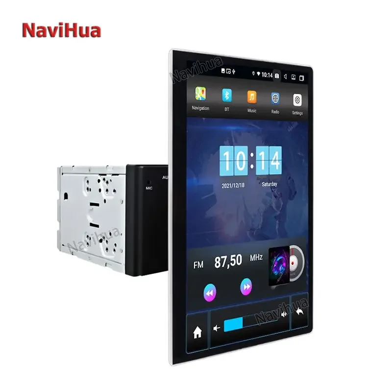 12.2 Inch Universal 2 Din 360 Degree Rotatable Android Car Radio Stereo Universal Shaker Car Multimedia DVD Player Upgrade