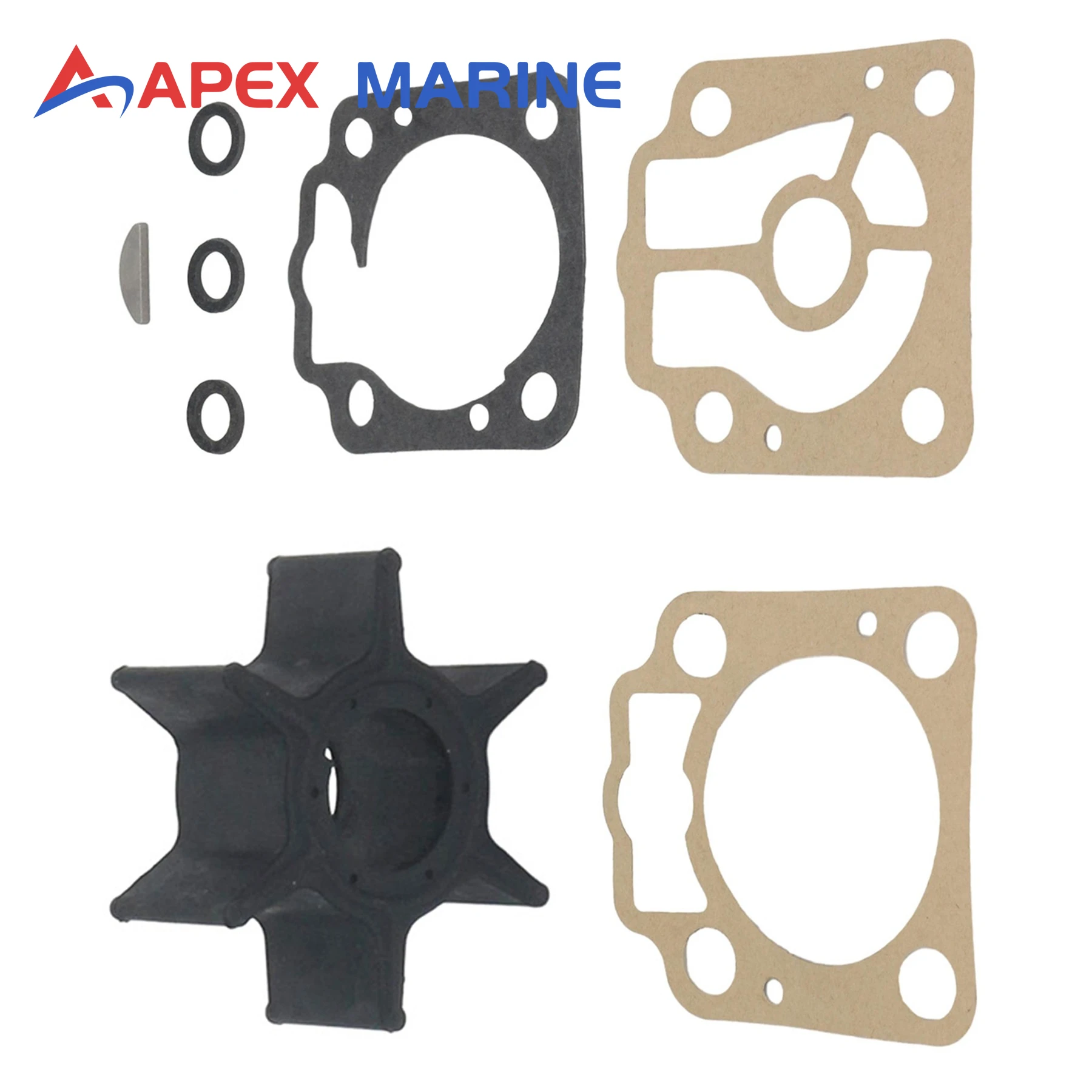 3C8-65021-2 Impeller Repair Kit Fits for Nissan Tohatsu 4 Stroke Outboard 40HP 50HP MFS40A MFS50A 3C8-65021-1 3C8-65021-0