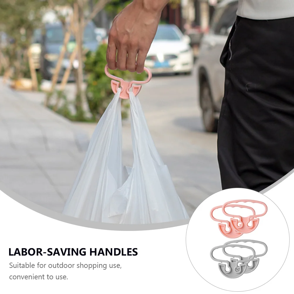 

4pcs Grocery Bag Handles Ergonomic Shopping Grips Pp Material Comfort Grip For Multiple Bags Outdoor Use Labor-Saving