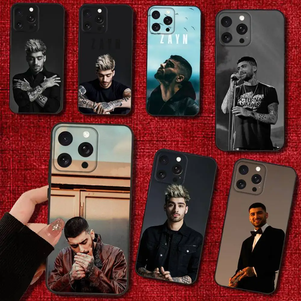 

Singer Zayn Malik Phone Case For iPhone 16e,16,15,14,13,12,11,Pro,X,XS,Max,XR,Plus,Mini Soft Black Cover