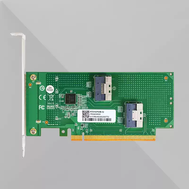 Discrete GPU External Extension Backplane, PCIe 4.0 x16 to SlimSAS 8654