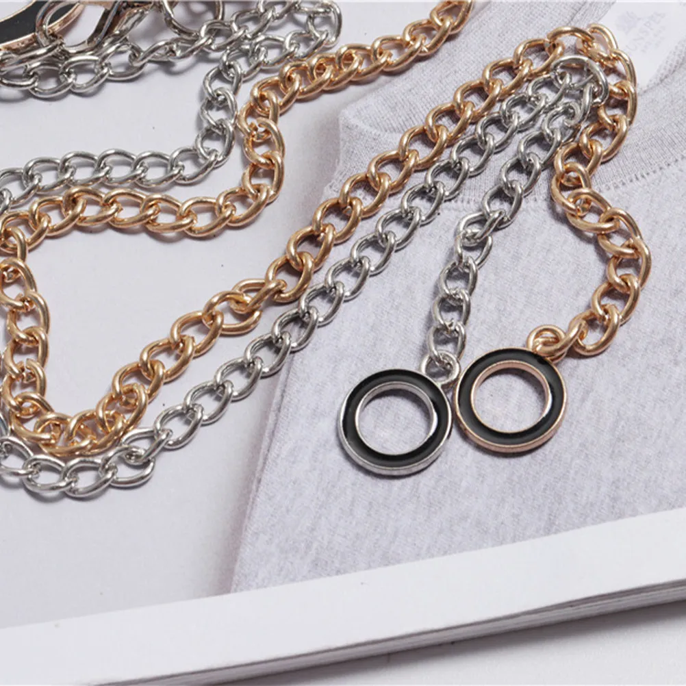 1Pcs Metal Waist Chain Women Heart Design Elegant Body Chain Fashion Dress Belt High Quality Fade Resistant Cocktail Party