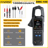 FNIRSI DMC-100 DC AC Current Clamp Meter 10000 Counts Digital Multimeter 600A Amperimetric Clamp USB Tester NCV Electrician Tool
