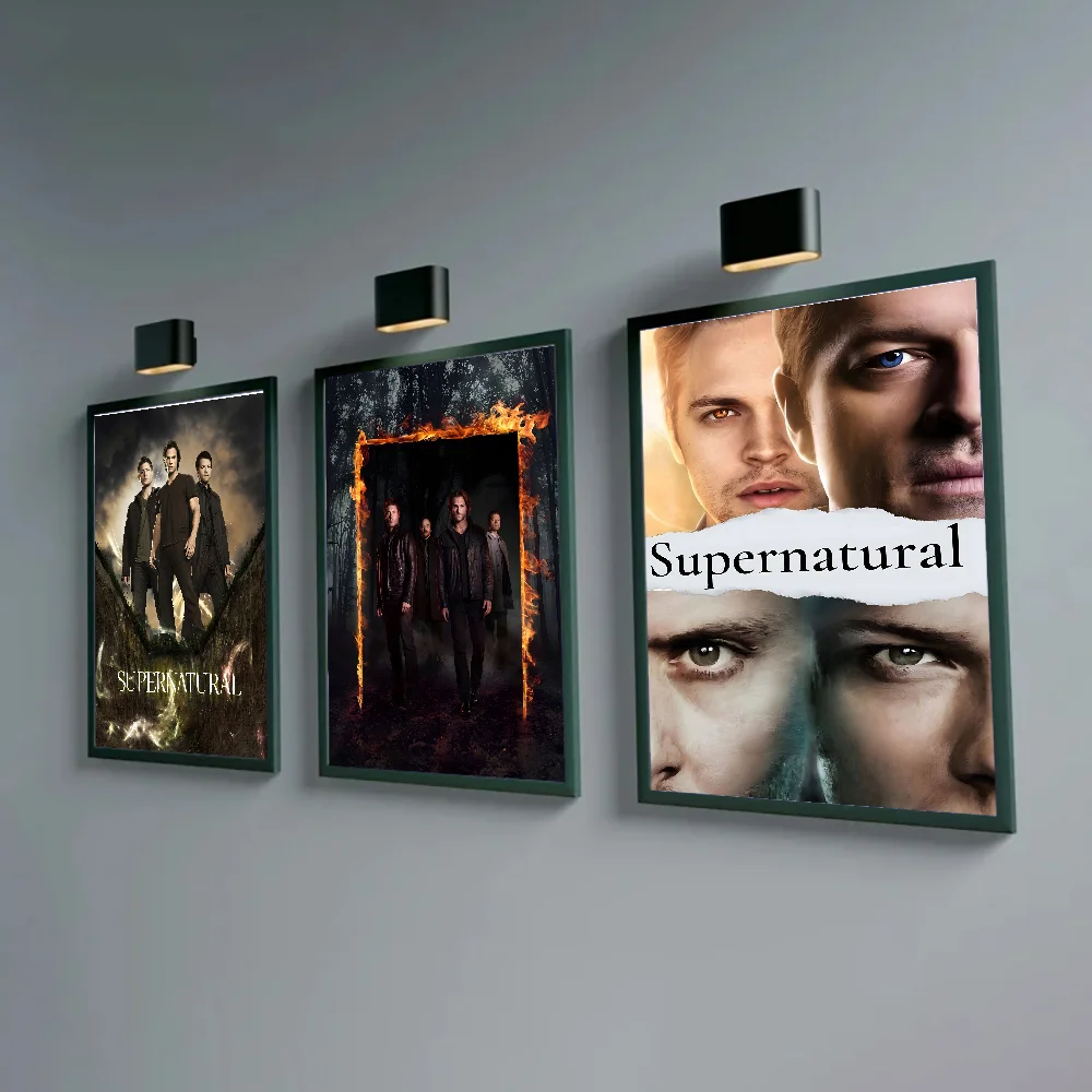 TV Play Series S-Supernatural Movie Nordic Posters Kraft Paper Vintage Poster Wall Art Painting Study Stickers  Wall Painting