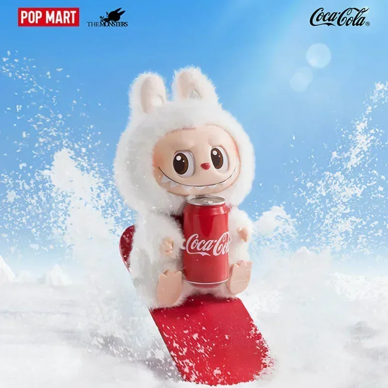 POP MART LABUBU THE MONSTERS COCA-COLA Serie Vinile Viso Cieco Scatola Giocattoli Scatola Mistery Mistery Caixa Simpatici giocattoli di peluche Regalo a sorpresa
