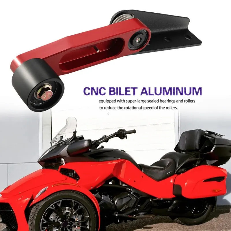 

N26R-Aluminum Alloy Belt Tensioner Roller For Can Am Spyder F3 RT 2014-2024 Motorcycle Accessories Belt Tensioner Idler Stabiliz