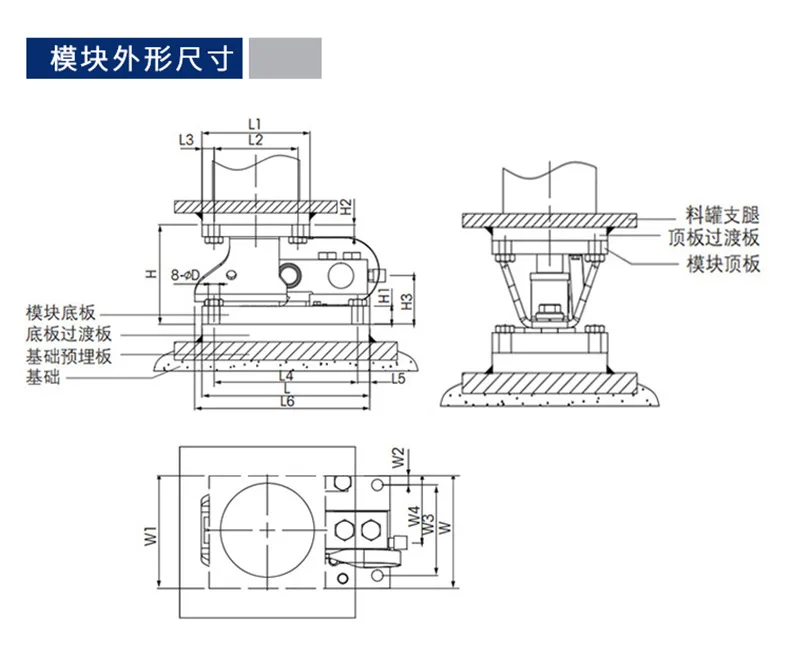 Alloy steel, stainless steel SWB505 load cell module Industrial batching