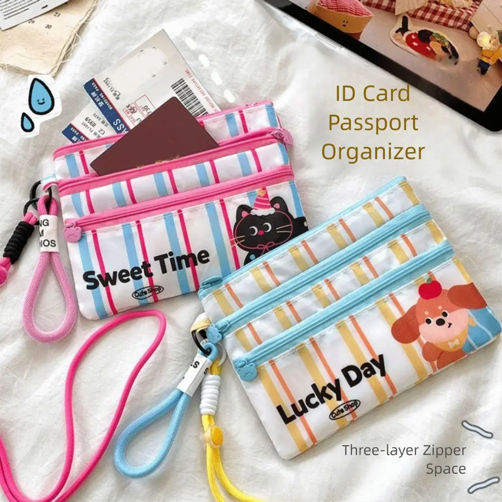 

Portable Cute ID Card Storage Bag Waterproof Lightweight Plane Ticket Bag Protective Case Compact Size Travel Card Bag Vacation