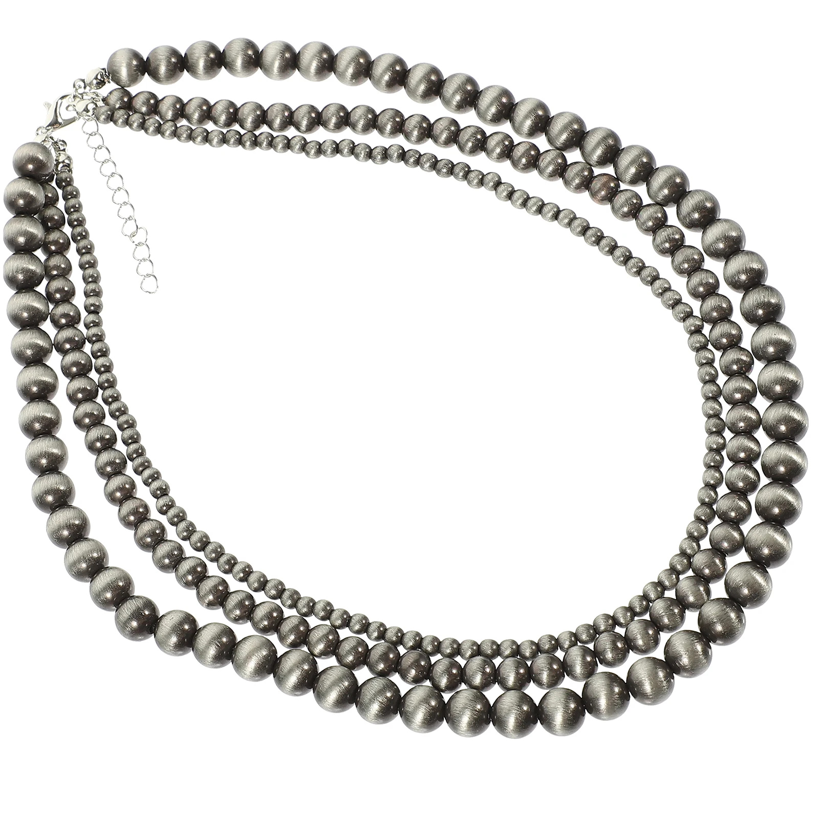 

Artificial Pearl Necklace 3 Layer 4mm 6mm 8mm Elegant Necklaces for Women Alloy Pearls Necklace Jewelry