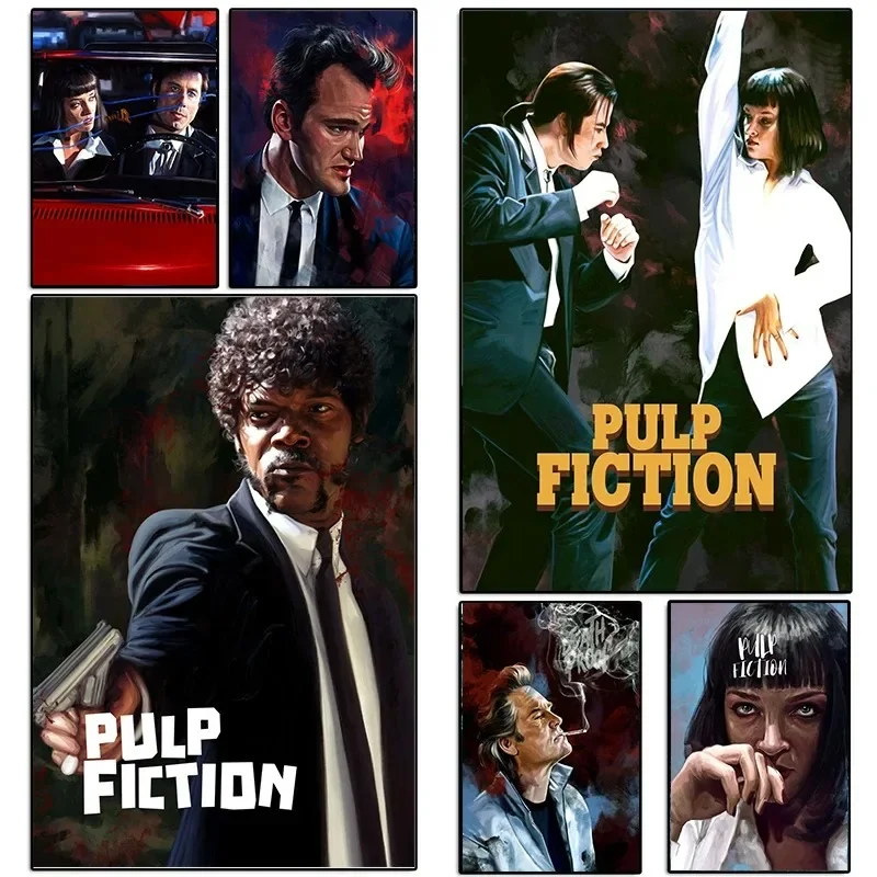 Canvas Paintings Posters and Prints Wall Art Pictures Vintage Tarantino Films Pulp Fiction for Living Room Decoration Cuadros