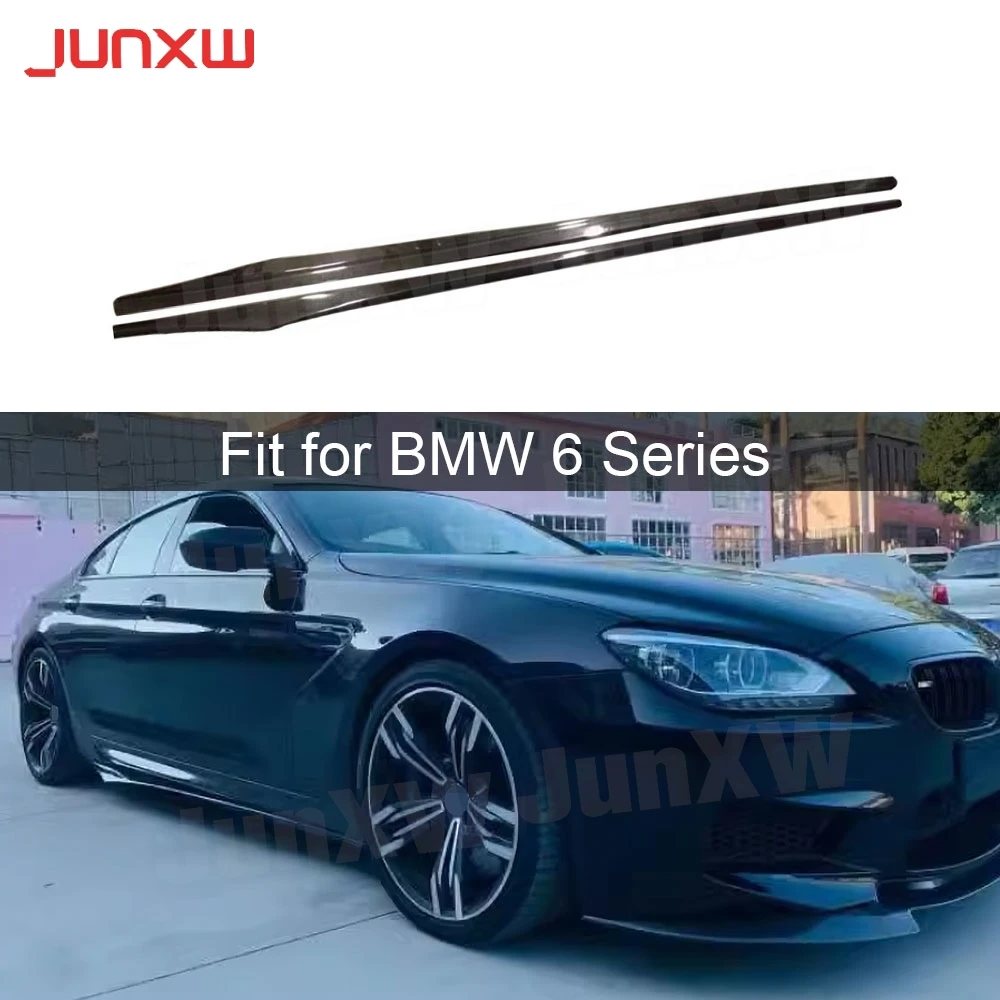 Carbon Fiber FRP Car Side Skirts BodyKit for BMW 6 series F06 F12 F13 M6 Sedan 2012-2016 Side Bumper Chin Extension