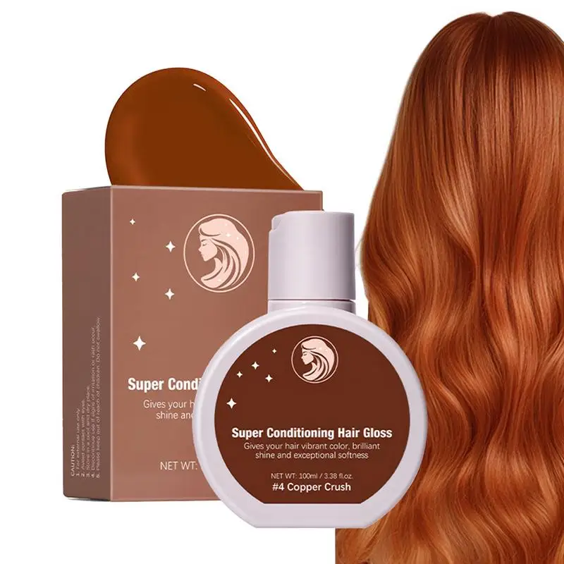 

100ml Hair Color Depositing Shine Gloss Hair Color Conditioner Dye Conditioning Hair Gloss for Women Girls Hair Care