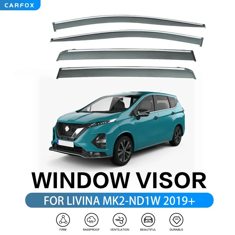 

For LIVINA GENISS 2006-2019+ Car Window Visor Awning Shelters Windshield Side Window Rain Sun Shade Auto Accessories Body Kit